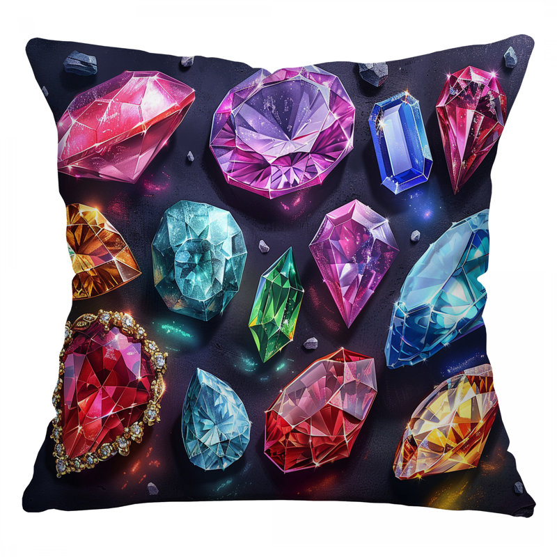 Coussin décoratif en gemmes de coton Gems, H 20 po x l 20 po