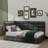 Upholstered Twin Daybed With Dual Storage Drawers, Charging Station, LED Lighting, And Storage Headboard-777479123