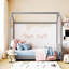 Lit double en bois de velours, gris-465226866-465226864