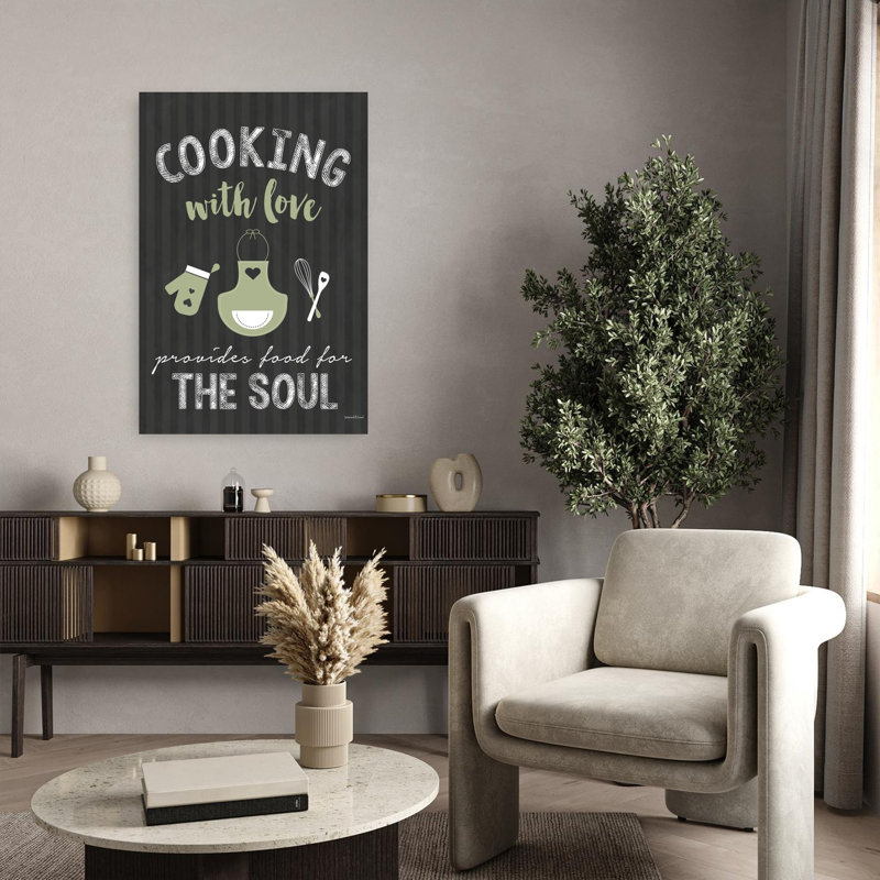 Cuisiner avec amour, art contemporain, H 36 po x l 24 po