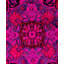 Tapis rose en laine noué à la main de style contemporain Cairns 8 pi 1 po x 8 pi 4 po