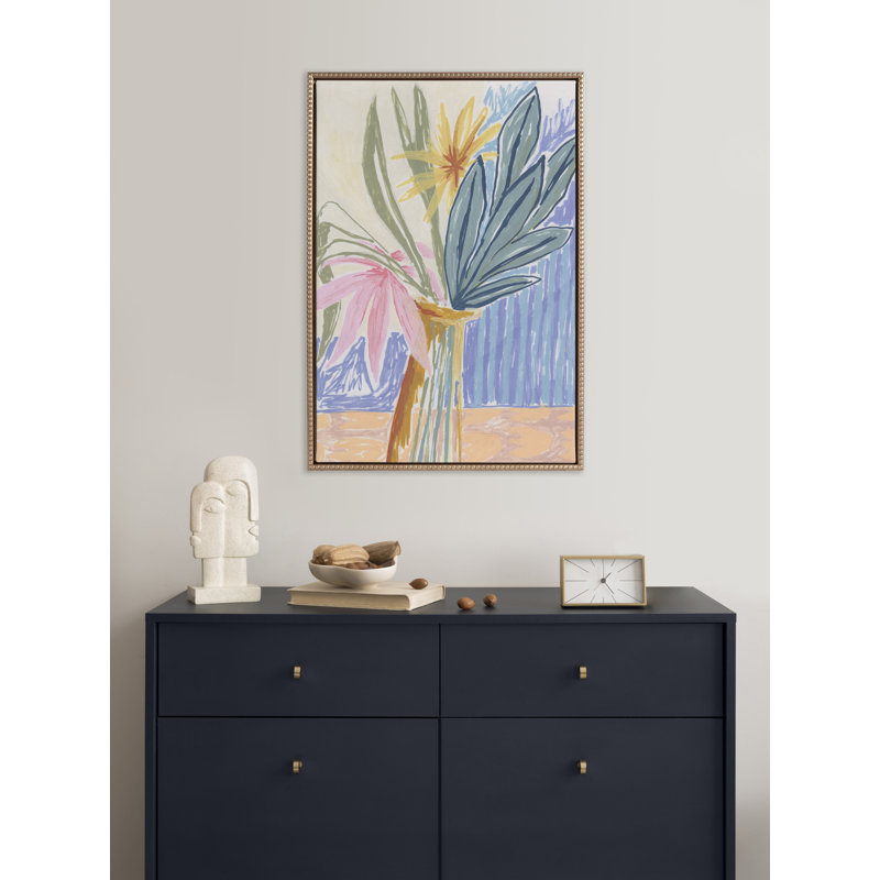 «August Bouquet» par Kate Aurelia Holloway, reproduction d'art sur toile encadrée
