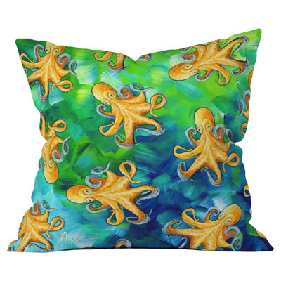 Coussin extérieur en forme de "sea of fantaisie octopus"