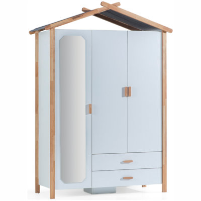 Roermond 60.63'' Wide Airmoire with Mirror