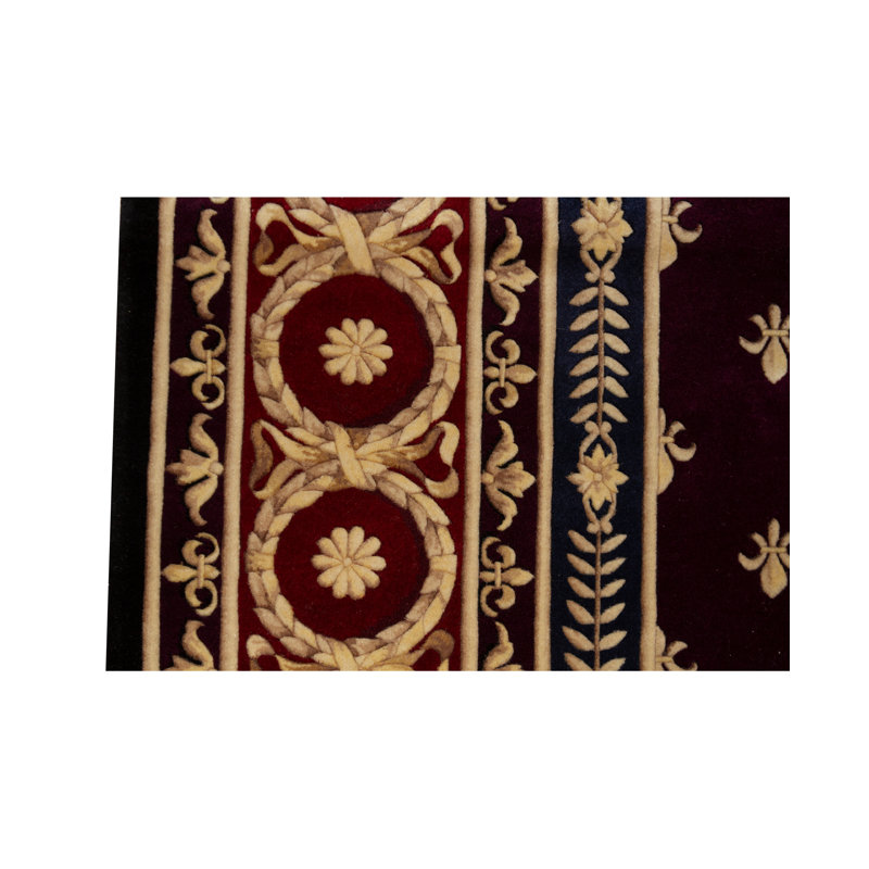 Hand-Knotted High-Quality Red Area Rug