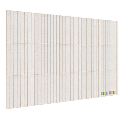 Decorative Felt Bulletin Board for Wall, 15-Pack Pinboard Tiles with 30 Pushpins - Cork Board Alternative