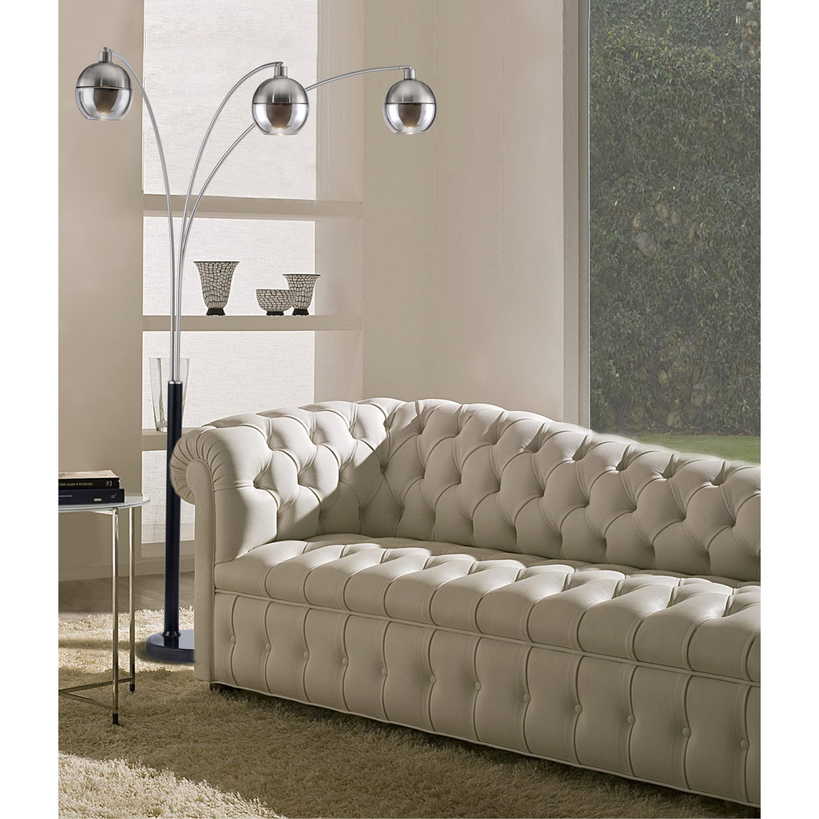 Orson 84" Dimmable Marble Floor Lamp