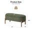 Banc de rangement rembourré avec pieds en bois-857132039