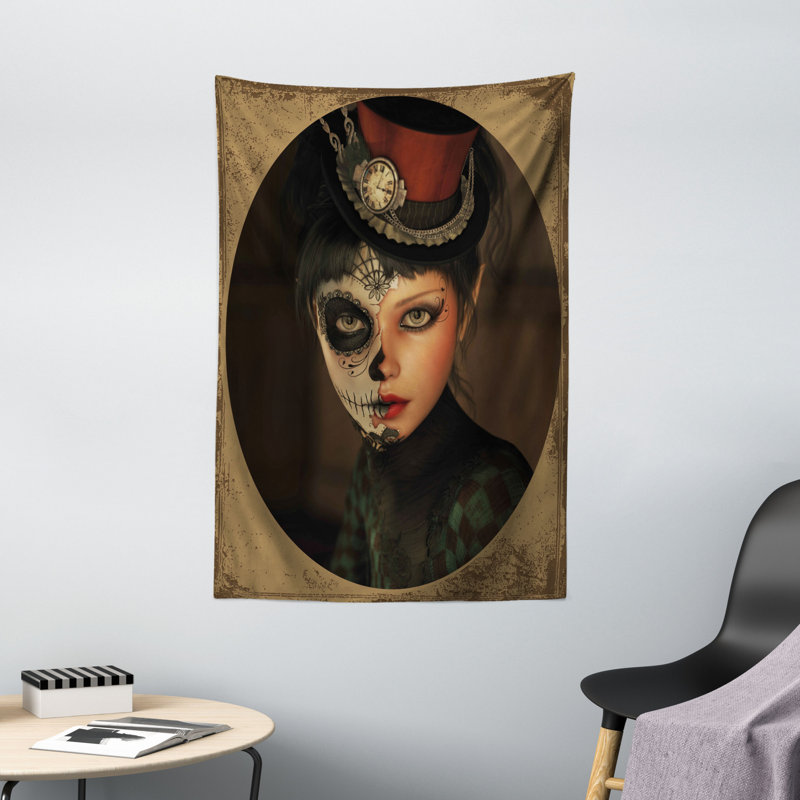 Tapisserie polyester antique, H 60 po x l 40 po