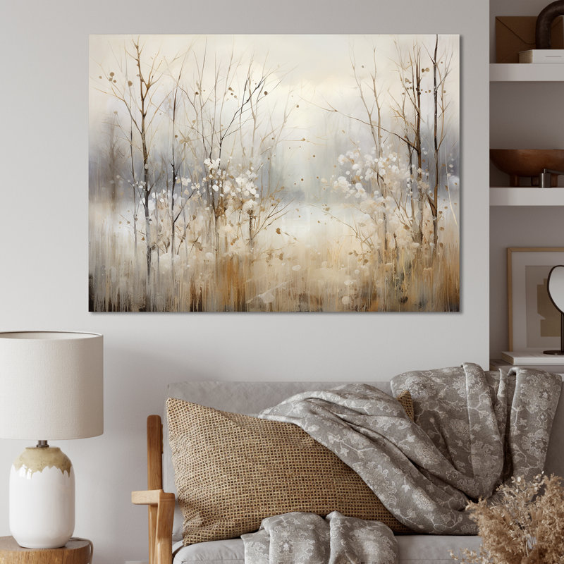«Winter Meadow View calmness II», impressions sur toile Meadow, H 20 po x l 12 po, Sans cadre, Toile tendue