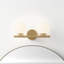 Chopin 2 Light Frosted Dimmable Vanity Light