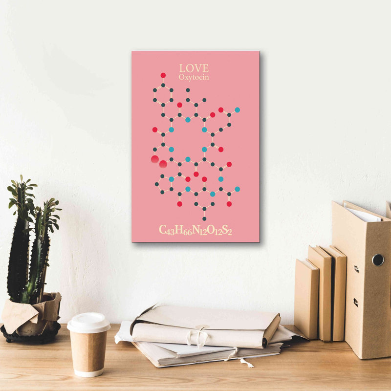 «Oxytocin Molecule 2» par Epic Portfolio, estampe numérique sur toile, H 18 po x l 12 po x P 0,75 po