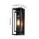 Rasharkin Classic Outdoor Wall Sconce 1 Light Rectangular Metal Frame and Clear Glass Shade Waterproof