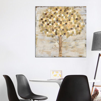 Golden Tree by Tava Studios - Wrapped Canvas Painting