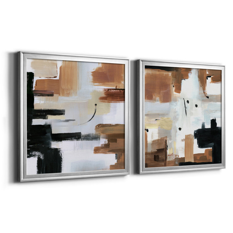 Plateau de montagne - reproduction de photo sur toile 2 pièces, Argent, H 26,5 po x l 53 po x P 1,5 po