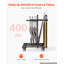 Folding Table and Chair Rack Cart 400 lbs Holds 14 Chairs & 5 Tables, for Party Event Hotel Factory, Heavy-Duty Carbon Steel, Easy to Move, Storage Dolly, with Swivel Casters and Locking Wheels
