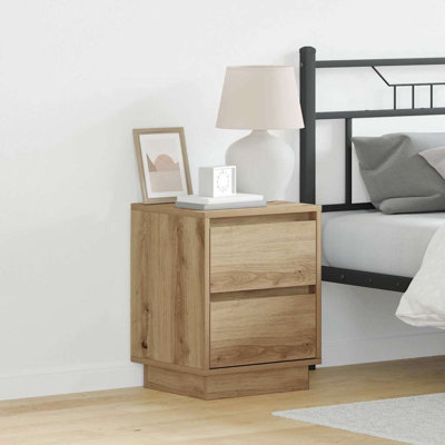 Bedside Cabinet 39 X 34.5 X 50 Cm Engineered Wood