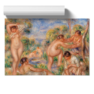 Bathing Group by Pierre-Auguste Renoir - Unframed Painting