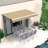 Patio Awning Fabric Replacement Sunshade Canopy for Retractable Awnings in Beige-100090532