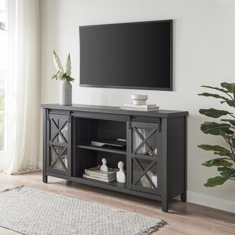 Meuble télé pour téléviseur de 65 po ou moins Rauch, Gris anthracite