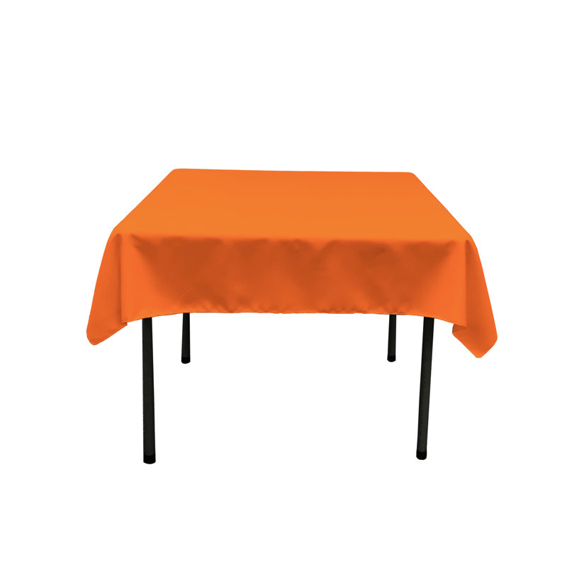 Nappe carrée de couleur unie Fisher Wayfair Basics®, Orange, Carré de 58 po