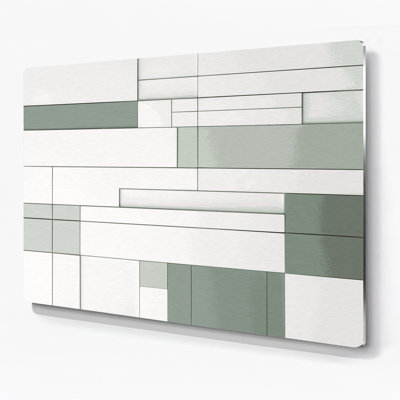 Minimalisme 36, art mural en métal beige