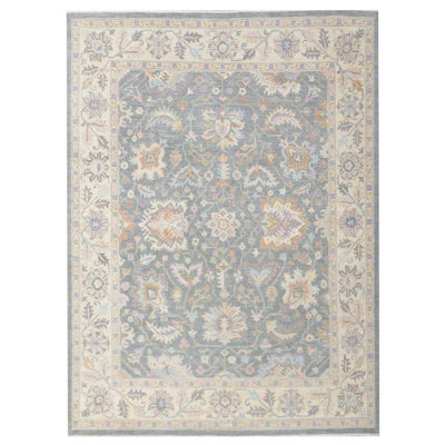 Davey Hand Knotted 8x10 Grey Rug