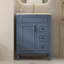 Meuble-lavabo 24 po avec lavabo en céramique, petite armoire de salle de bain moderne, 2 tiroirs et tablette réglable