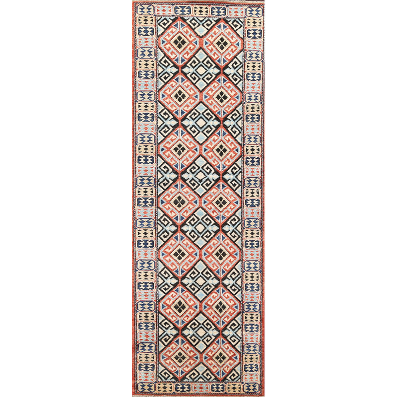 One-of-a-Kind 2'7" X 9'8" Runner Wool Area Rug in Rust