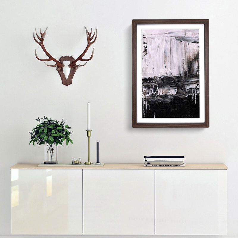 Abstract Vol.392 by S.Johnson - Framed Print, Walnut Framed, 65cm H x 48cm W x 2cm D