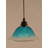 Cord Hung Mini Pendant Shown In Black Copper Finish With 10" Amber Crystal Glass-32464170-32464197-32464175