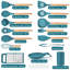 Kitchen Utensils Set,  25 Pieces Soft Silicone Cooking Utensil Set With Holder, Natural Wooden Handle Kitchen Spatula Spoon For Cooking Baking, Non Stick & Heat Resistant,-1969503227