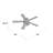 52"W Litza 5-Blade Bronzed Scallop Design Ceiling Fan
