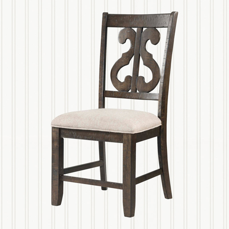 Chaise de salle à manger Anosha, Noyer fumé