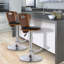 Langton Swivel Upholstered Adjustable Height Counter Stool-358532489