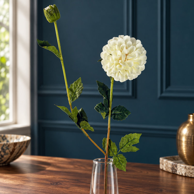 75 cm H Artificial Faux Floral, Cream