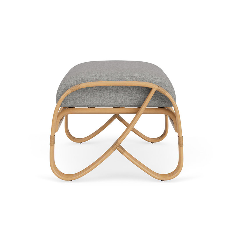 Riviera Outdoor Ottoman, Demo Stone
