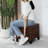 17.5" Faux Leather Ottoman With Lift-Top Storage-1026859019