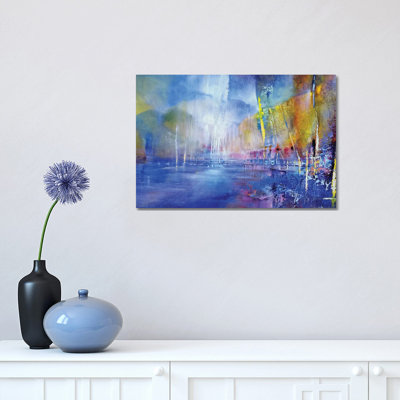 In Harbour by Annette Schmucker - Wrapped Canvas Painting