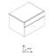 Gelosia 60cm W Manufactured Wood Bedside Table