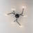 6-Light Sputnik Glass Globe Semi Flush Mount-665862774