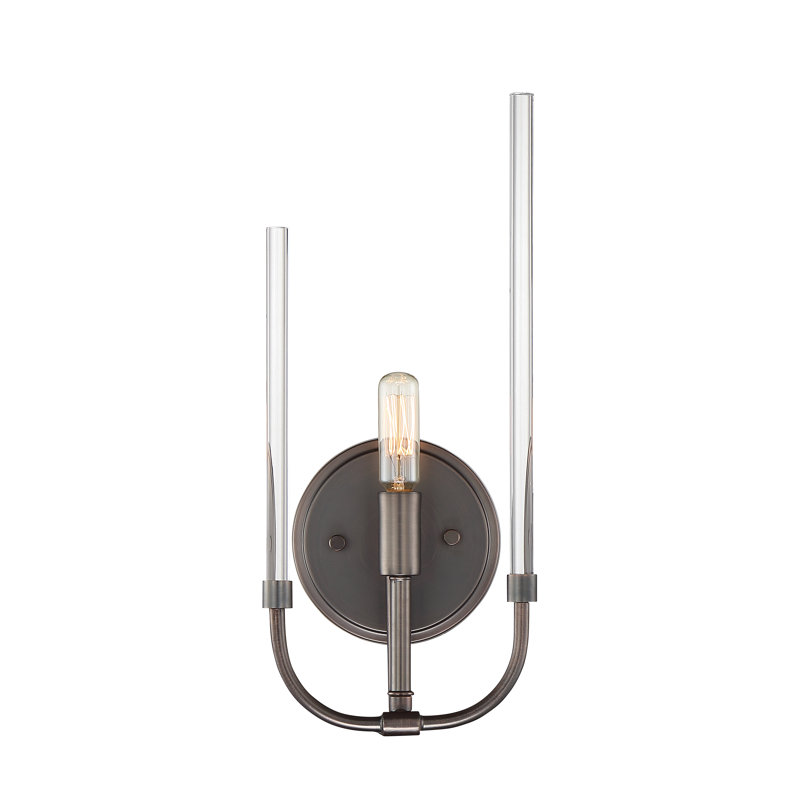 Shellson Stainless Steel Armed Sconce