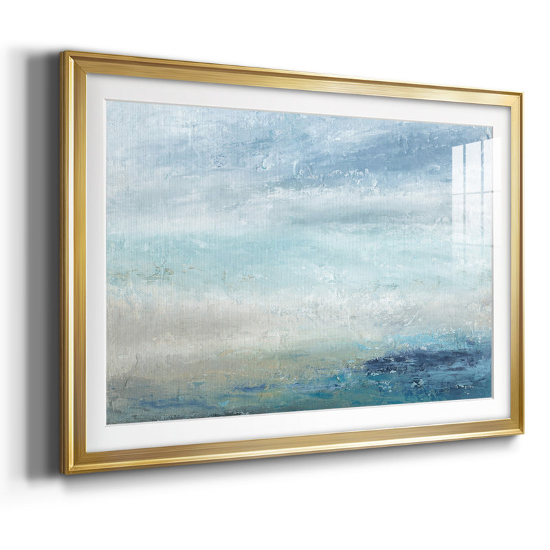 «Coming Ashore», impression sur papier, Or, H 27 po x l 39 po x P 1,5 po
