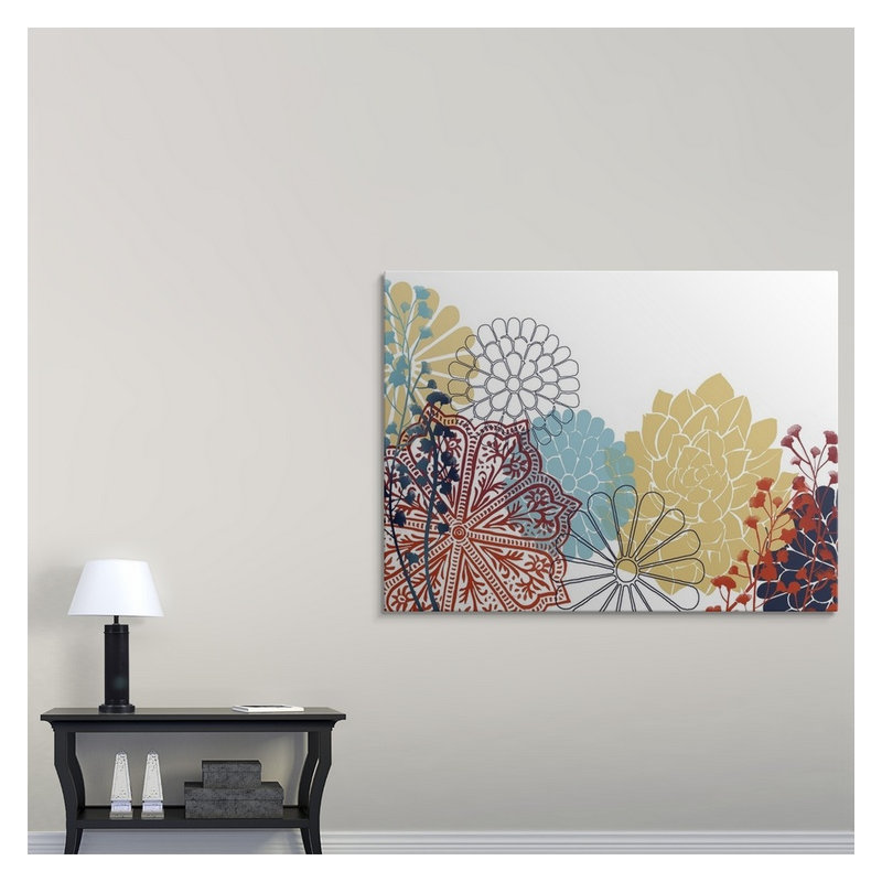 «Bohemian Rosette I» par Grace Popp, impression, H 27 po x l 36 po x P 1,5 po, Toile