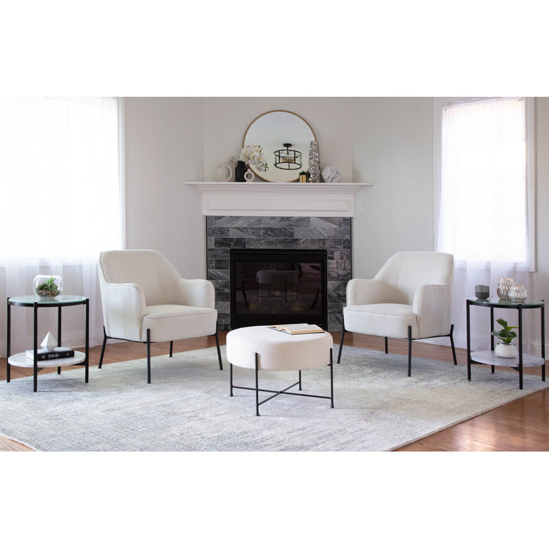 Fauteuil Inarah, Crème