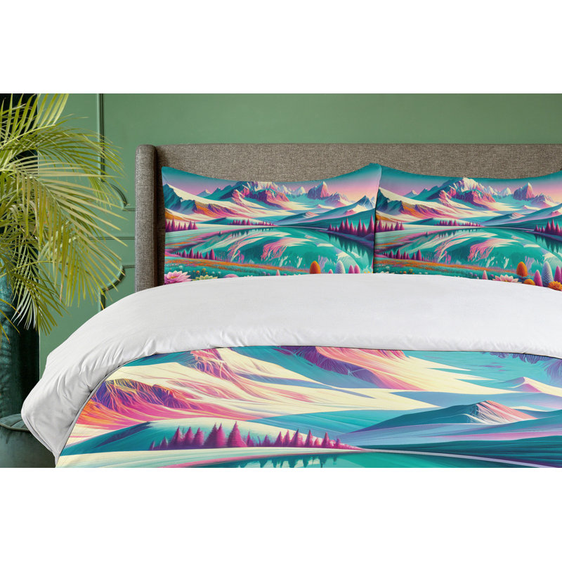 Lake Duvet Cover, California King Duvet Cover + 2 Standard Shams