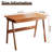 100% Solid Wood Desk With Drawers - Mid Century Modern Desks With Drawers & Storage Shelf, Small Writing Desk For Small Spaces, Home Office Desks For Bedroom & Home, Walnut Color-70114608-74668384