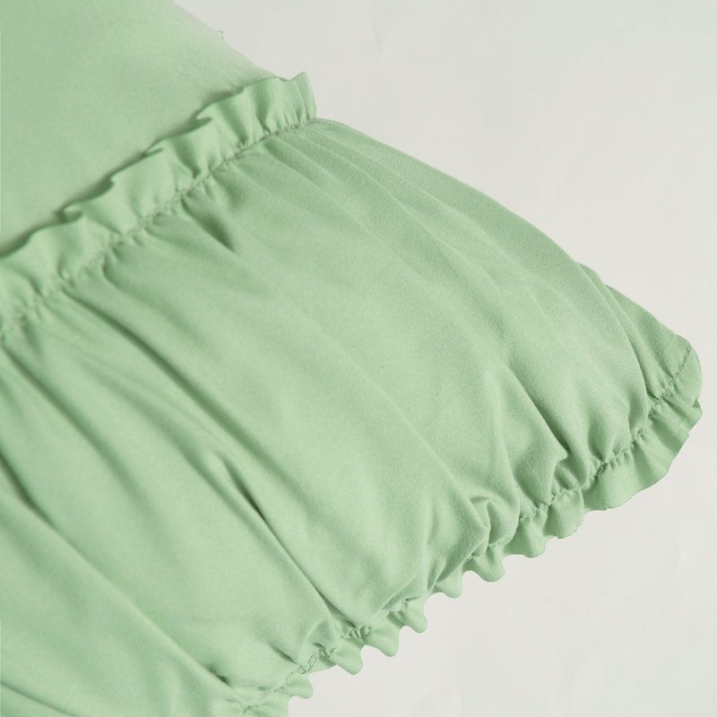 Set Of 2  Ruffle Pillow Shams, Handcrafted Ruffle Farmhourse Pillowcases,  Wrinkle And Shrinkage Resistant Boho Pillow Covers For Bedroom