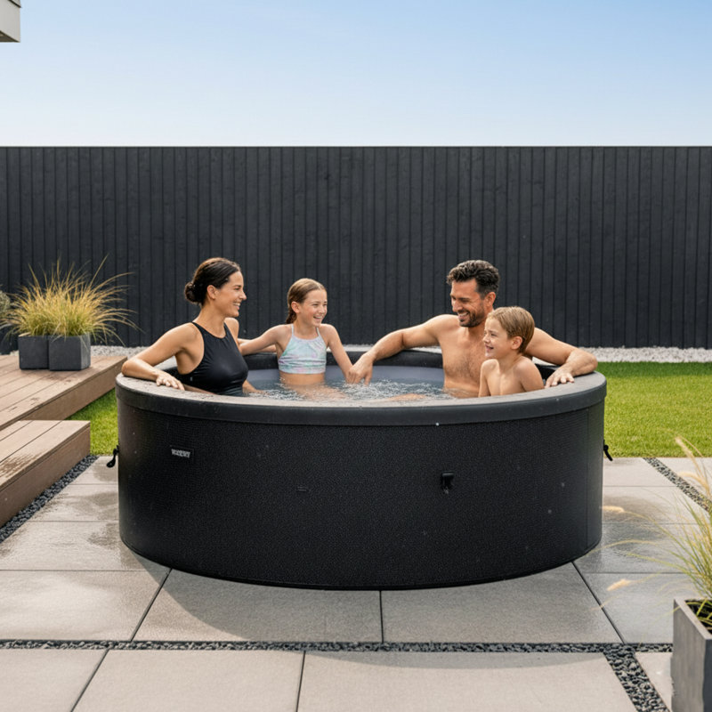 Wave Tahoe | 6-Person Eco Foam Hot Tub | Integrated Heater, Pebble White
