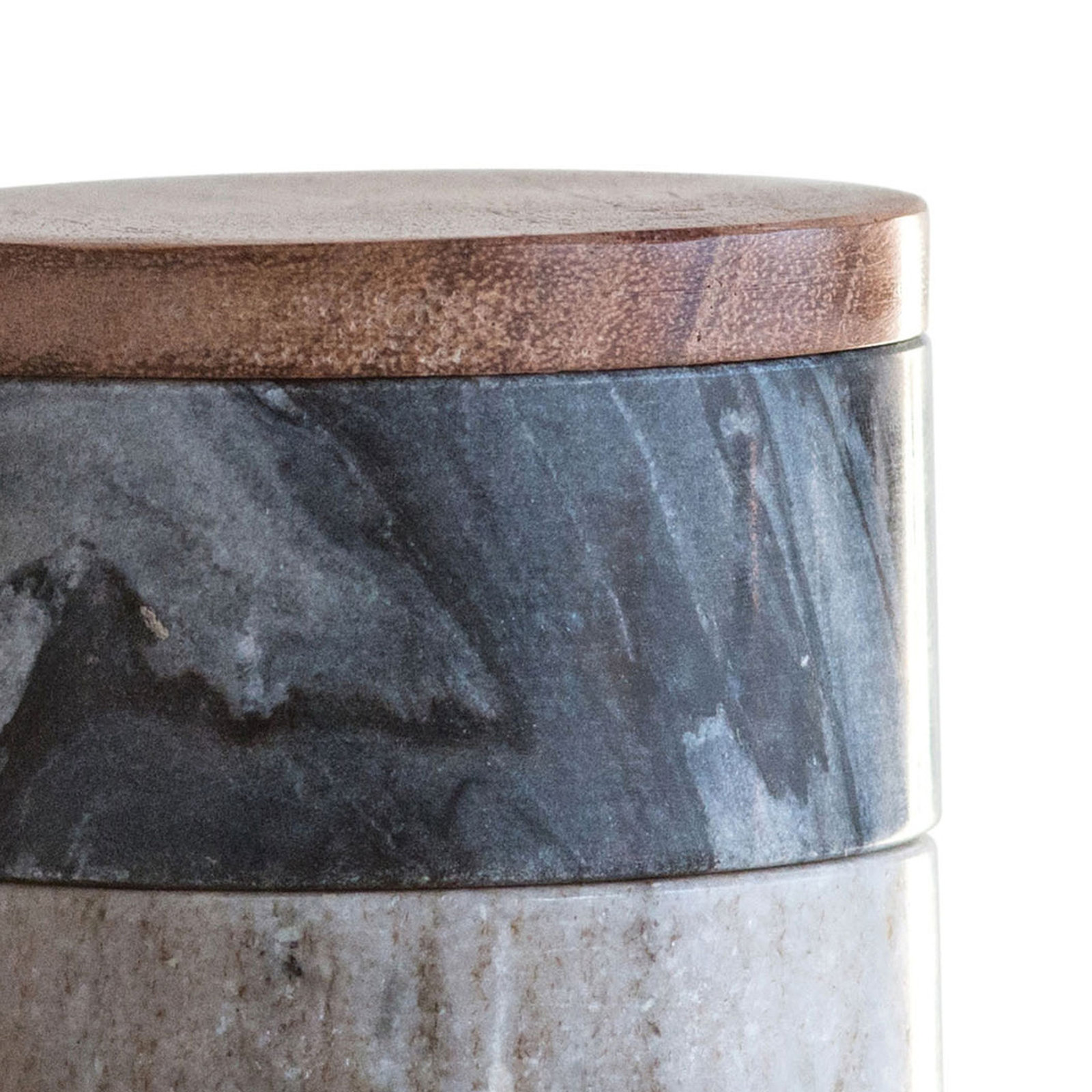 Marden Marble Stacking Salt Cellar Set